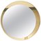 Mid-Century Italian Round Mirror with Double Brassed Gold Frame by Galimberti Lino, 1975 1