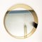 Espejo italiano Mid-Century redondo con marco de latón dorado de Galimberti Lino, 1975, Imagen 7