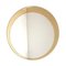 Mid-Century Italian Round Mirror with Double Brassed Gold Frame by Galimberti Lino, 1975, Image 2