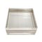Italian Acrylic Glass and Silver Squared Decorative Box, 1970s 3