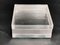 Italienische quadratische dekorative Box aus Acrylglas & Silber, 1970er 13