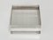 Italian Acrylic Glass and Silver Squared Decorative Box, 1970s, Image 5