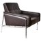 Mid-Century Dark Brown Leather Lounge Chair Attributed to Arne Jacobsen, 1956, Image 1