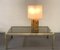 Lampada da tavolo Mid-Century in radica di pioppo e metallo cromato di Tommaso Barbi, Italia, anni '70, Immagine 15