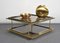 Mid-Century Italian Brass, Chrome and Glass Coffee Table 7