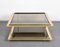 Mid-Century Italian Brass, Chrome and Glass Coffee Table 4