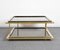 Mid-Century Italian Brass, Chrome and Glass Coffee Table, Image 5