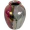 Mid-Century Italian Polychrome Enameled Ceramic Vase by Claudio Pulli, 1970s 1