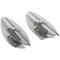 Mid-Century Italian Glass and Chrome Elliptical Sconces from Veca, 1960s, Set of 2, Image 2