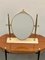 Espejo de mesa italiano de latón pulido con tocador ajustable, años 50, Imagen 2