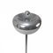 Mid-Century Italian Metal, Aluminum and Carrara Marble Base Floor Lamp, 1970s 6