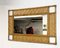 Espejo italiano rectangular con estructura de bambú, ratán y mimbre, años 70, Imagen 5
