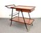 Mid-Century Italian Wooden Bar Trolley with Bottle Holder and Drawer, 1960s 5