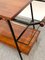 Mid-Century Italian Wooden Bar Trolley with Bottle Holder and Drawer, 1960s 13