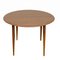 Mid-Century German Round Resin and Wood Coffee Table from Opal Kleinmöbel, 1960s 4