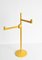 Mid-Century Italian Yellow Metal and Plastic Coat Rack by Makio Hasuike, 1960s, Image 5