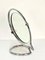 Mid-Century Italian Round Double Sided Chromed Steel Dressing Mirror, 1970s, Image 6