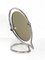 Mid-Century Italian Round Double Sided Chromed Steel Dressing Mirror, 1970s 7