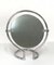 Mid-Century Italian Round Double Sided Chromed Steel Dressing Mirror, 1970s 9