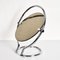Mid-Century Italian Round Double Sided Chromed Steel Dressing Mirror, 1970s, Image 12