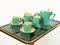 Italian Green Ceramic Memphis Tea Set by Massimo Iosa Ghini for Naj-Oleari, 1985 8