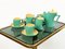 Italian Green Ceramic Memphis Tea Set by Massimo Iosa Ghini for Naj-Oleari, 1985, Image 8