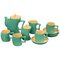 Italian Green Ceramic Memphis Tea Set by Massimo Iosa Ghini for Naj-Oleari, 1985 1