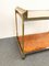 Modern Italian Brass and Briar Trolley with Service Tray, 1980s 10