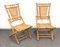 Mid-Century Italian Bamboo and Rattan Foldable Table and Four Chairs, 1960s, Set of 5, Image 17