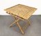 Mid-Century Italian Bamboo and Rattan Foldable Table and Four Chairs, 1960s, Set of 5, Image 12