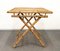 Mid-Century Italian Bamboo and Rattan Foldable Table and Four Chairs, 1960s, Set of 5 11