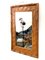 Mid-Century Italian Rectangular Mirror with Bamboo Wicker Woven Frame, 1960s, Image 4