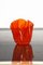 Mid-Century Italian Orange Acrylic Glass Centerpiece from Guzzini, 1970s, Image 4