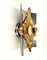 Mid-Century Italian Steel and Murano Amber Glass Sconces from Mazzega, 1970s, Set of 2, Image 10