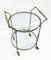 French Round Bar Trolley with Bottle Holder by Maison Baguès, 1950s 5