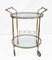French Round Bar Trolley with Bottle Holder by Maison Baguès, 1950s 4