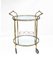French Round Bar Trolley with Bottle Holder by Maison Baguès, 1950s, Image 2