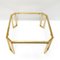 French Brass and Glass Octagonal Tables from Maison Jansen, 1970s, Image 12