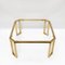 French Brass and Glass Octagonal Tables from Maison Jansen, 1970s 9