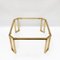 French Brass and Glass Octagonal Tables from Maison Jansen, 1970s, Image 9