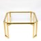 French Brass and Glass Octagonal Tables from Maison Jansen, 1970s 11