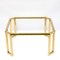 French Brass and Glass Octagonal Tables from Maison Jansen, 1970s, Image 11