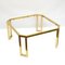 French Brass and Glass Octagonal Tables from Maison Jansen, 1970s 8