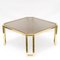 French Brass and Glass Octagonal Tables from Maison Jansen, 1970s 14