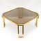 French Brass and Glass Octagonal Tables from Maison Jansen, 1970s 7