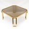 French Brass and Glass Octagonal Tables from Maison Jansen, 1970s, Image 7