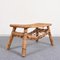 Italian Bamboo Coffee Table with Magazine Rack 4