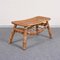 Italian Bamboo Coffee Table with Magazine Rack 2