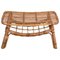 Italian Bamboo Coffee Table with Magazine Rack, Image 1