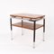Steel and Walnut Burl Side Table with Two Levels by Guy Lefevre for Maison Jansen 5